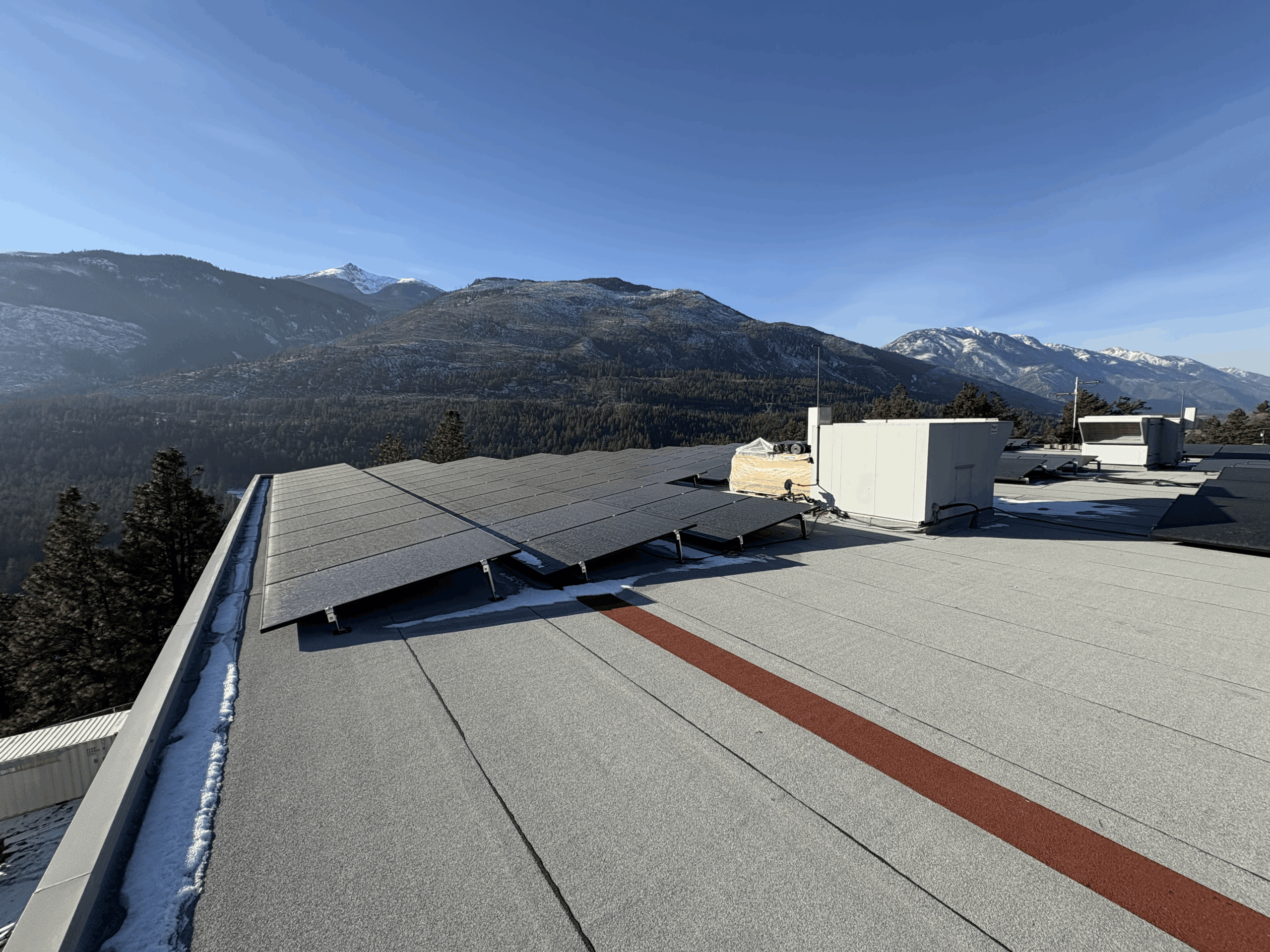 Commercial 100.8 kW solar installation in Lytton, BC